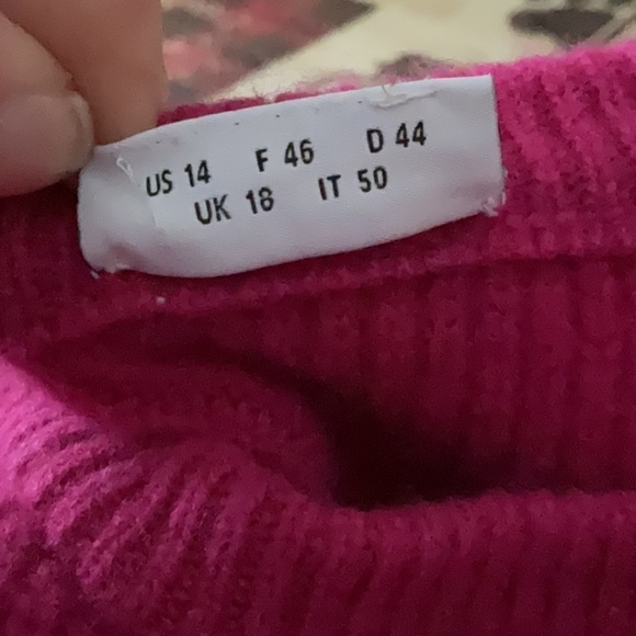 Akris Punto Pink Wool/Cashmere Blend Knit Sweater Size 14 - Picture 5 of 6